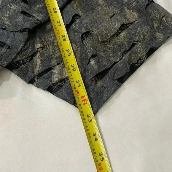 Frank Lyman Vintage distressed  open front 3/4 sleeves long witchy cardigan s- 4 - Picture 7 of 8